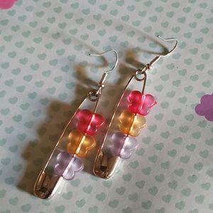 Giant safety pin Butterfly Earrings 🧚‍♀️